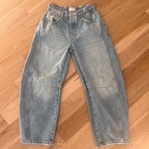 We the Free Good luck mid-rise barrel Jean